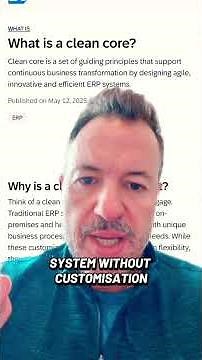 “Clean core” is one of the most overhyped aspects of SAP and other cloud ERP software