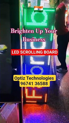 TEXT SCROLLING LED BOARD #ledsignboard #signboards