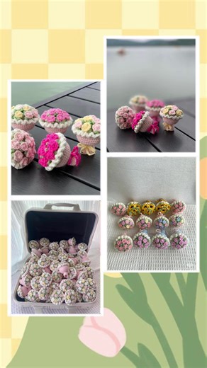 花💐💐🌸🌼🌼 #crochet #amigurumi #yukichan #あみぐるみ #handmade #trending #かわいい #happy #love #japan #knitting #かわいい #はな