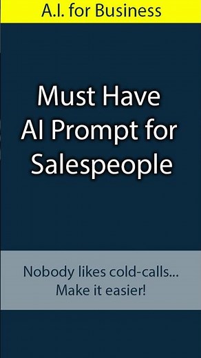 💼 Write Winning Sales Scripts with AI. ChatGPT Prompt for Entrepreneurs & Small Business