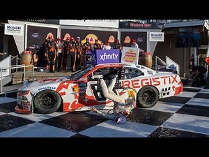 Connor Zilisch breaks collarbone in fall after NASCAR Xfinity victory at Watkins Glen