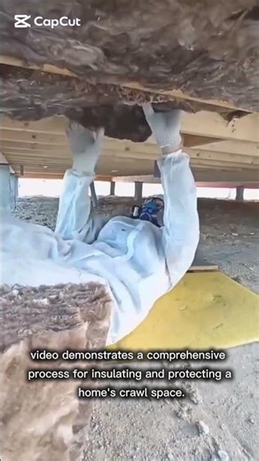 process for insulating and protecting a home's crawl space.#home