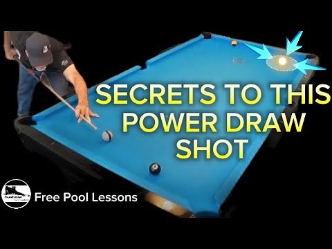 How to execute this draw shot (Free Pool Lessons)