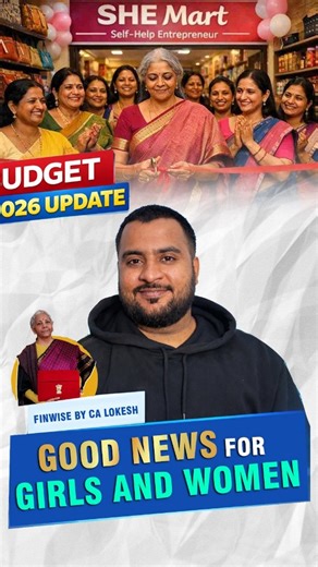 FinWise by CA Lokesh on Instagram: "🚨 Budget 2026 made 2 bold moves. 1️⃣ SHE-Marts for women entrepreneurs Direct retail outlets for self-help groups. Less middlemen. Better margins. Stronger local brands. 🛍️ 2️⃣ Data Centre tax exemption till 2046-47 Foreign companies using Indian data centres get benefits (with conditions). Big Tech money + more infra + more jobs. ⚡ Policy signals show where growth is headed. Smart founders follow the flow. 👀 Comment “BUDGET” if you want more simplified upd