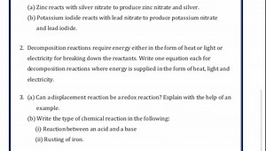 (a) Zinc reacts with silver nitrate to produce zinc nitrate and... | Filo