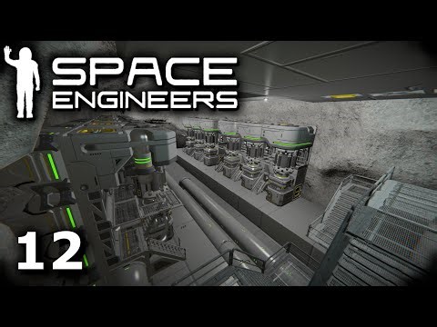 Space Engineers Survival 12 - Starting Refinery Room with Smart Conveyor System for Sorting