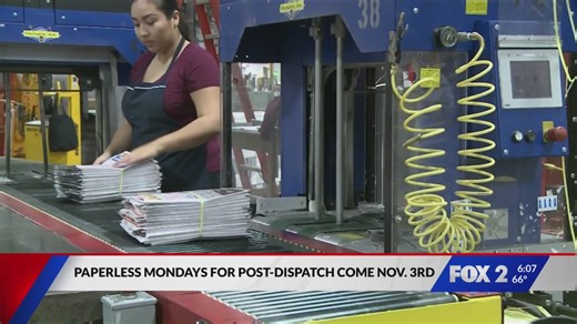 St. Louis Post-Dispatch ends Monday print, goes digital