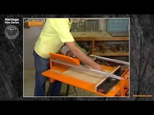 Plunge Cutting With Triton Workcentre - Triton Heritage