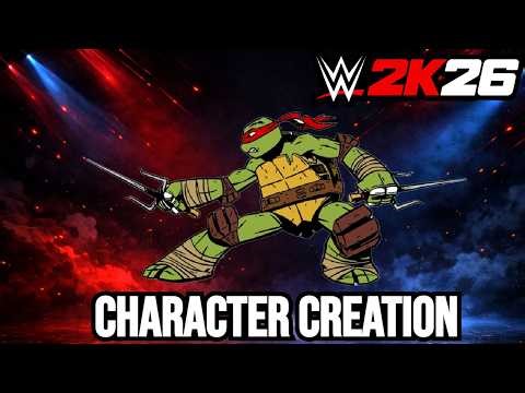 Raphael Created in WWE 2K26 | TMNT Character Creation (CAW)