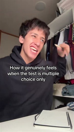 When the Test Is MULTIPLE CHOICE Only 😭🙏 #relatable