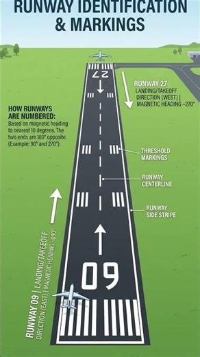 Why airport runways have numbers