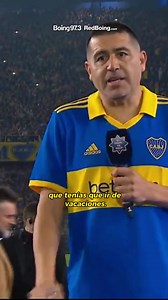 755K views · 45K reactions | “TENERTE ACÁ ES INOLVIDABLE” 凉  Las palabras de Román Riquelme para Lionel Messi en su partido despedida y la ovación de todos los presentes. ️ “Sé que tenías que ir de vacaciones, le pido perdón a tu familia” y agregó: “Agradecido hace muchos años te dije que quería hacer el partido y siempre me dijiste que sí”. | Radio Boing 97.3 | Facebook