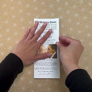 Trifold Newspaper Wedding Program, Canva Template, Printable Wedding Programs, Timeline Template, Fun Wedding Program, Editable Newspaper - Etsy