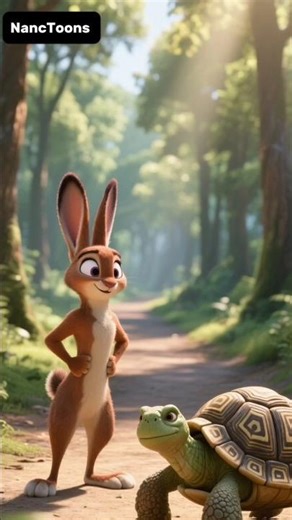 The Hare and Tortoise – Funny Cartoon Story