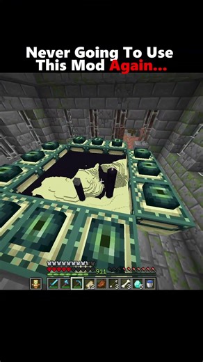 Never Going To Use This Mod Again...#minecraft