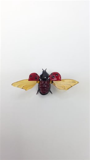 Hand Blown Glass Ladybug Sculpture, Hand Blown Insect Lampwork Figurine, Perfect Gift for Entomology and Bug Lover - Etsy