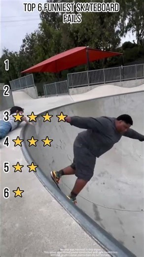 TOP 6 Funniest Skateboard Fails😄