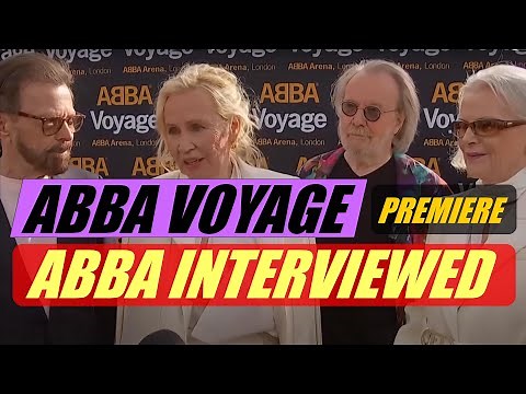 ABBA Voyage Premiere - All 4 ABBA's interviewed at launch of ABBA Arena Voyage Show London 26-5-22