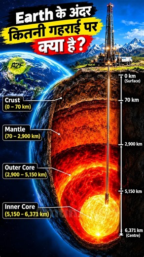 How Deep Is the Earth? 🌍 What’s Inside Earth?