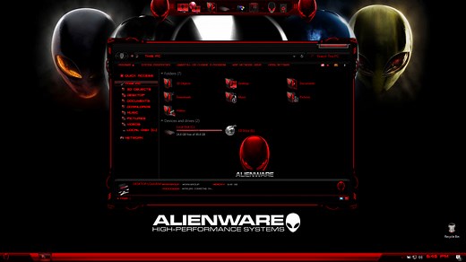 Alienware Red Skin Pack - SkinPack