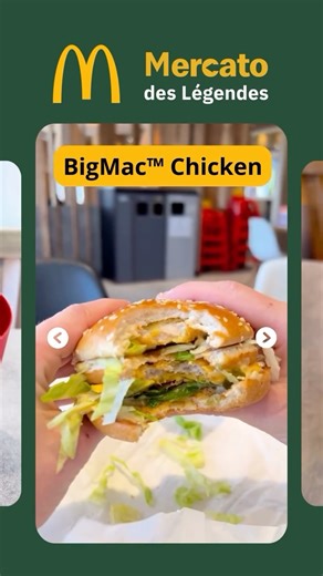 McDonald's de Romans 🫶🏼 on Instagram: "En ce moment, c’est le Mercato des légendes ⭐️ Tu choisis quoi entre les Wavy fries 🍟 , le BigMac™ Chicken 🍗, la sauce BigMac™, le triple cheese 🍔, le Sprite® à la pomme verte ou le McFlurry™ Oreo® ? Il y a des légendes qui régalent ! 😋 Pourquoi choisir ? Créé ton repas qui régale ! 😉 #mcdo #mcdonalds #mercato #legendes"