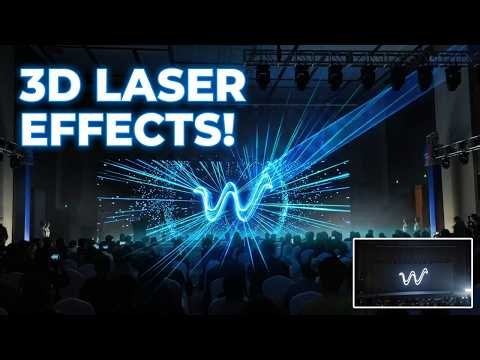 Laser Lighting Show System | LED Laser Show for Events | Custom Logo Animation & 3D Laser Effect