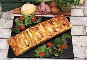 Ham, Cheese & Leek Tart and other Chefclub UK recipes daily