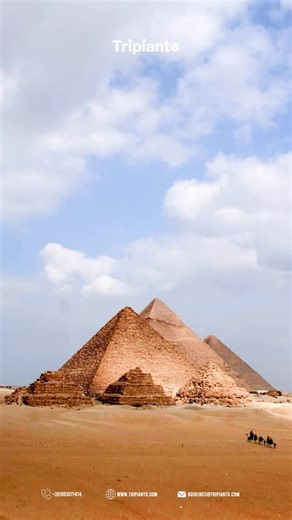 ✨ The Pyramids of Giza — where time stands still. Perfectly aligned with the stars, built for kings, and still rising proudly above the desert after 4,500 years. Some wonders fade… but this one never does. ✈️ Ready to visit Egypt? Let’s plan your trip! ✉️ DM us now for more details. 📩 For bookings: bookings@tripianto.com 🌐 Visit us: www.tripianto.com #GEM #GemOpening #EgyptTravel #TravelEgypt #ExploreEgypt #VisitEgypt #EgyptTrip #EgyptVacation #EgyptTour #TravelToEgypt #EgyptianAdventure #Disc