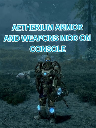 UNLOCK THE AETHERIUM ARMOR AND WEAPONS SKYRIM MOD. #TikTokCreatorSearchInsightsIncentive #skyrimmods #gaming #moddedgames #elderscrolls