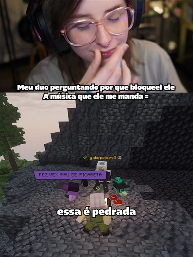 Minecraft gameplay com pedradas divertidas