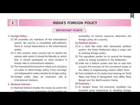 Class 9th Political Science Chapter 2. India's Foreign Policy Navneet Digest solutions (MH Board)