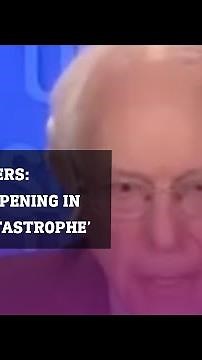 Bernie Sanders condemns Israel’s treatment of civilians in Gaza and calls it a ‘catastrophe’.