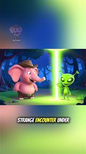 Roni the Pink Elephant Meets an Alien! 👽😂 | Funny 3D Animation Shorts