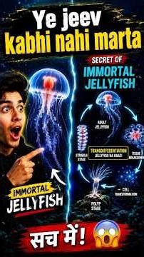 Maut Ko Dhokha Dene Wala Jeev: Turritopsis Dohrnii 🌊 #facts #mhrealfacts #amazingfacts