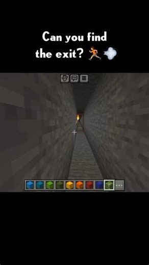 Can you find the exit? 🏃💨 #Minecraft #Shorts