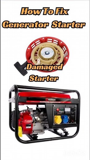 How To Fix Generator Pull Starter.#generatorrepair