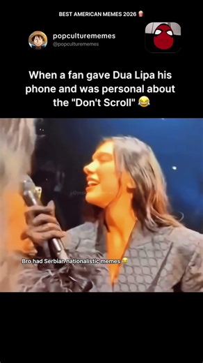 Dua Lipa’s "Don't Scroll" fan moment is a 2026 mood 😂📱 #dualipa