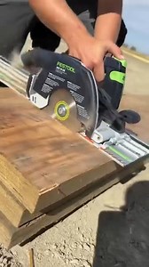 288K views · 1.2K reactions | When Cinch Carpentry was here building my shop I brought out the Festool HKC 55 with the FSK track to cut the big LVL’s for the mezzanine. The LVL’s are harder to cut and the HKC only has one 18v battery but it sliced right through and gave us perfect 90 degree cuts #construction #tools #work | The Dusty Lumber Co. | Facebook