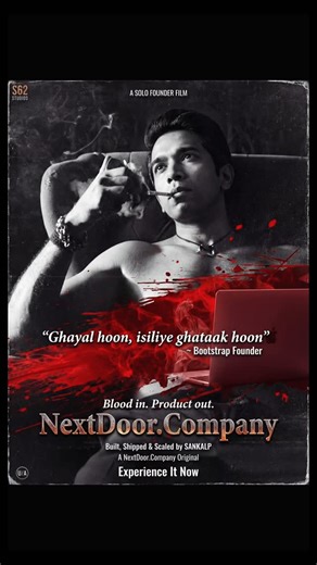 Sankalp Sinha on Instagram: "“Ghayal hoon, isiliye ghataak hoon” (Translates to “I’m wounded. That’s why I’m lethal.”) That’s the bootstrap founder mentality. No safety net, no board meetings, no “let’s revisit this next quarter.” When every rupee comes from your own pocket and every user comes from your own hustle, you don’t have the luxury of being slow. You ship or your startup dies. That desperation is a superpower. Most VC-backed founders optimize for the next fundraise. Bootstrap founders 