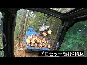 イワフジプロセッサ 造材 林業 機械