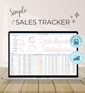 Simple Sales Tracker Spreadsheet | Daily Sales Planner Log for Small Businesses, Order Tracking - Etsy