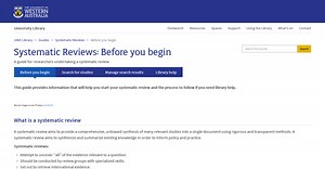 Library Guides: Systematic Reviews: Conduct your search