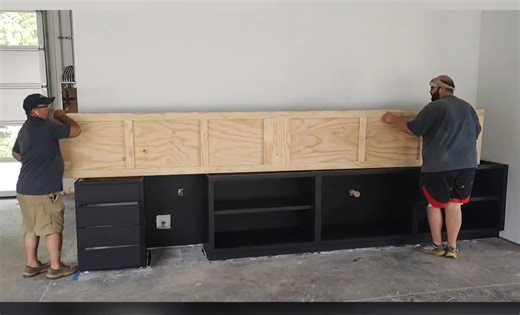 Former Hollywood Set Designer Rob's Reel Sets, Inc. is finishing off our kitchenette at the New Op Center. #newconstruction | US Veterans Corps