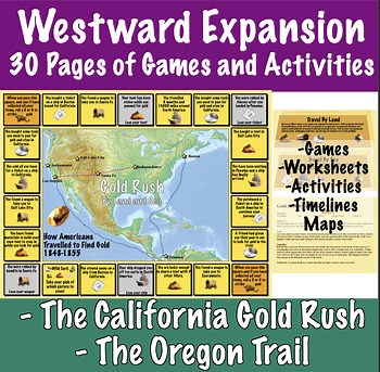 Westward Expansion: California Gold Rush 1848 + The Oregon Trail | 4th Grade