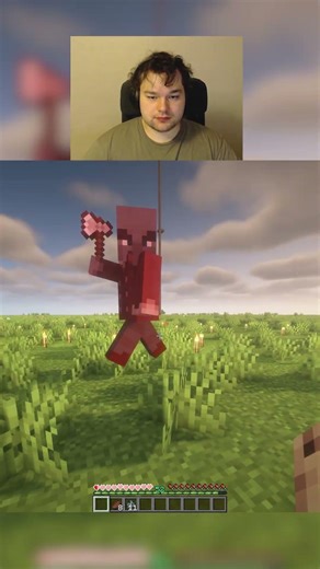 Killing an vindicator unarmed in minecraft day 52 #shorts #viralshorts