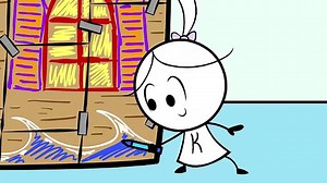 Ryan's Pretend Play Pirate Ship with EK Doodles Animation