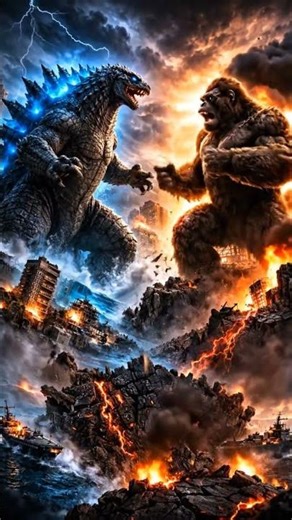 Godzilla vs Kong 🐲🦍 | Kaun Sa Fan Powerful? LIKE vs SUBSCRIBE Battle! 😱 #godzilla #kong #ai