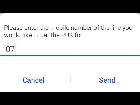 How to request Safaricom PUK via SMS?