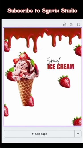 Ice cream poster design #growth #design #canva