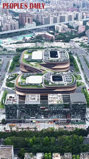 Resembling the infinity symbol when seen from above, this chic-looking building is nothing short of extraordinary in Guangzhou, south China's Guangdong Province. | People's Daily, China